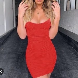 Tiger Mist Luca Dress in Red